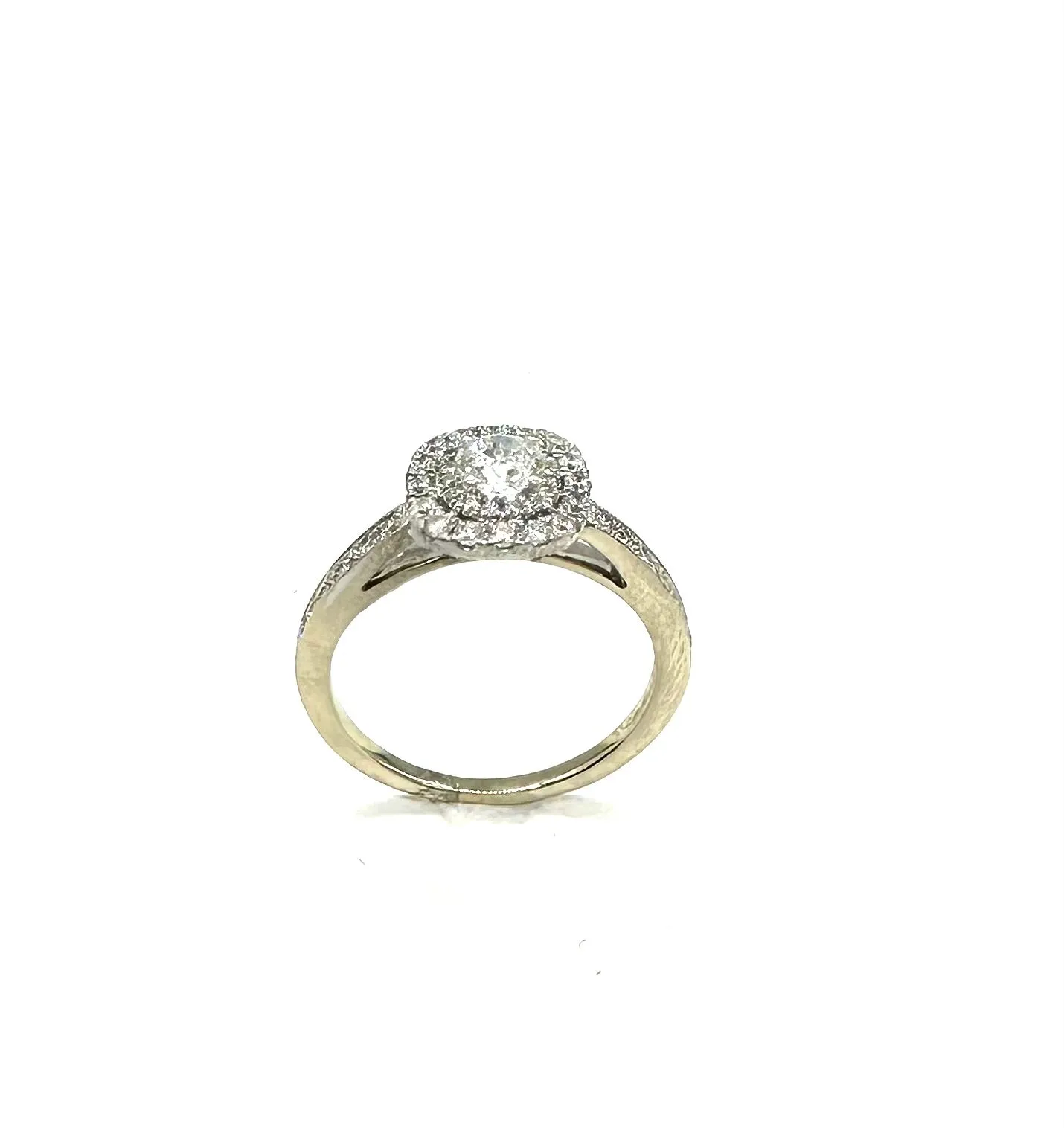 1 CTW Double Halo Diamond Ring