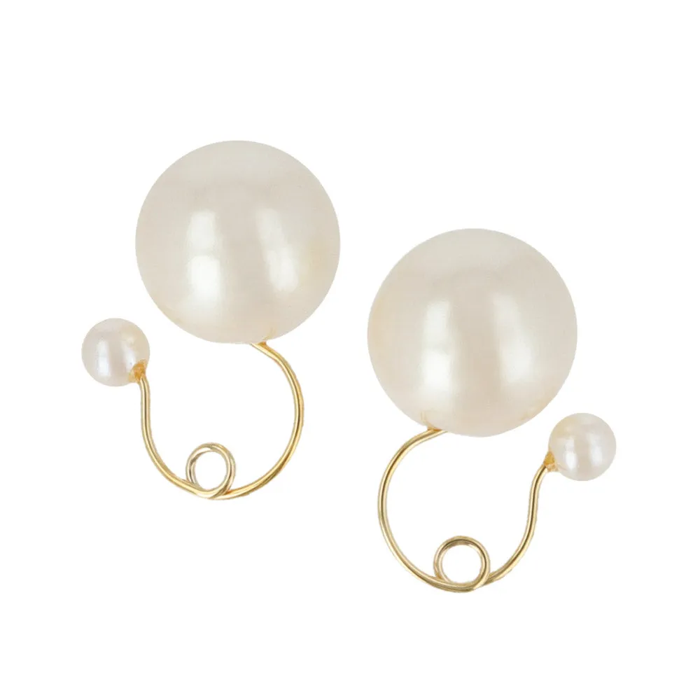 10mm Faux Pearl Invisible Clip On Earrings