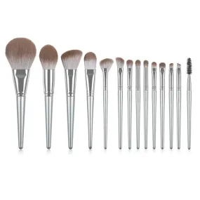 14 PCs Face Powder Blush Foundation Eye Shadow Brush Makeup Brush Set Super Soft