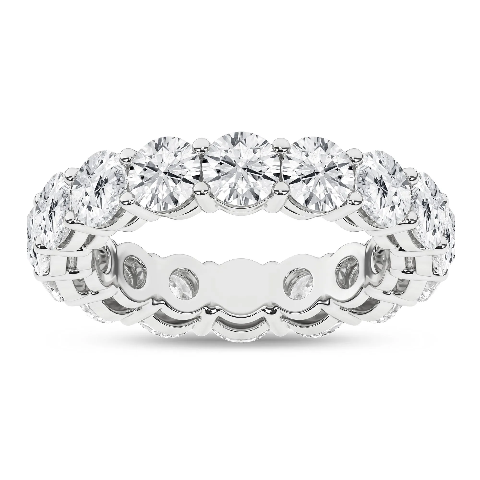 14K White Gold Lab Grown Diamond Eternity Band