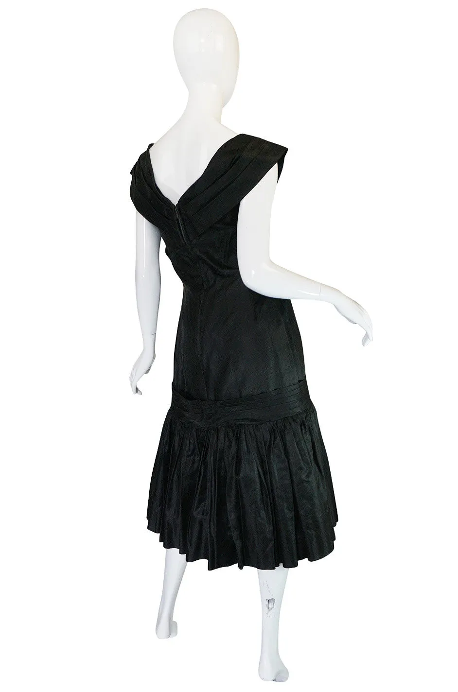 1950s Silk Dropped Skirt Suzy Perette Dress