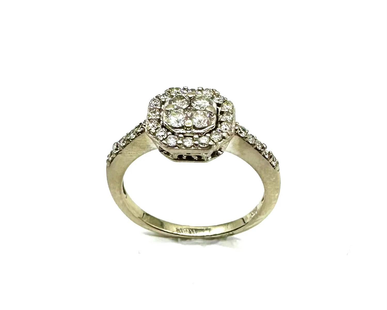 3/4 CTW Hexagon Diamond Ring