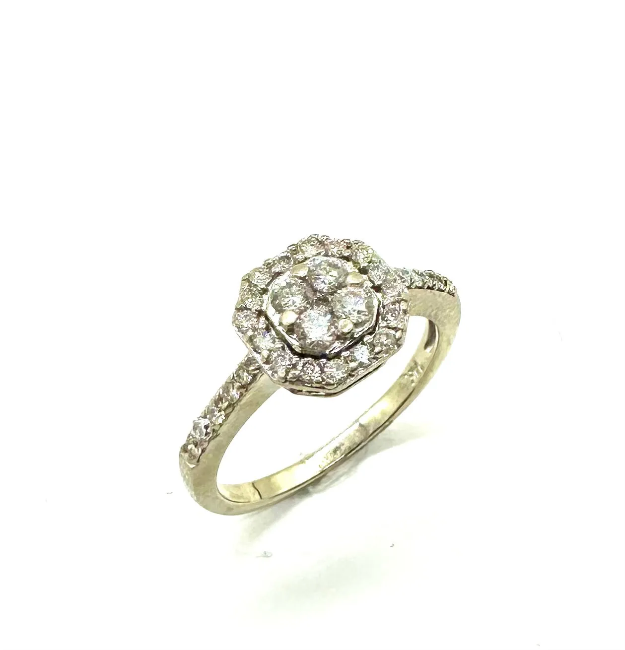 3/4 CTW Hexagon Diamond Ring