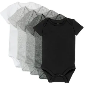 5-Pack Organic Cotton Short Sleeve Bodysuits