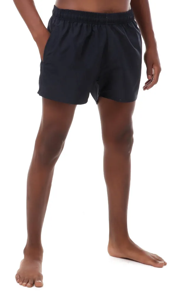 57248 Summer Navy Blue Polyester Short