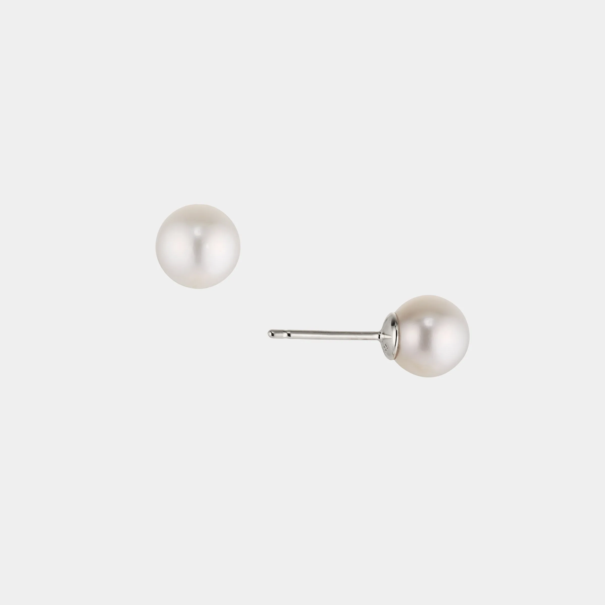 8MM GENUINE FRESHWATER PEARL EARRINGS