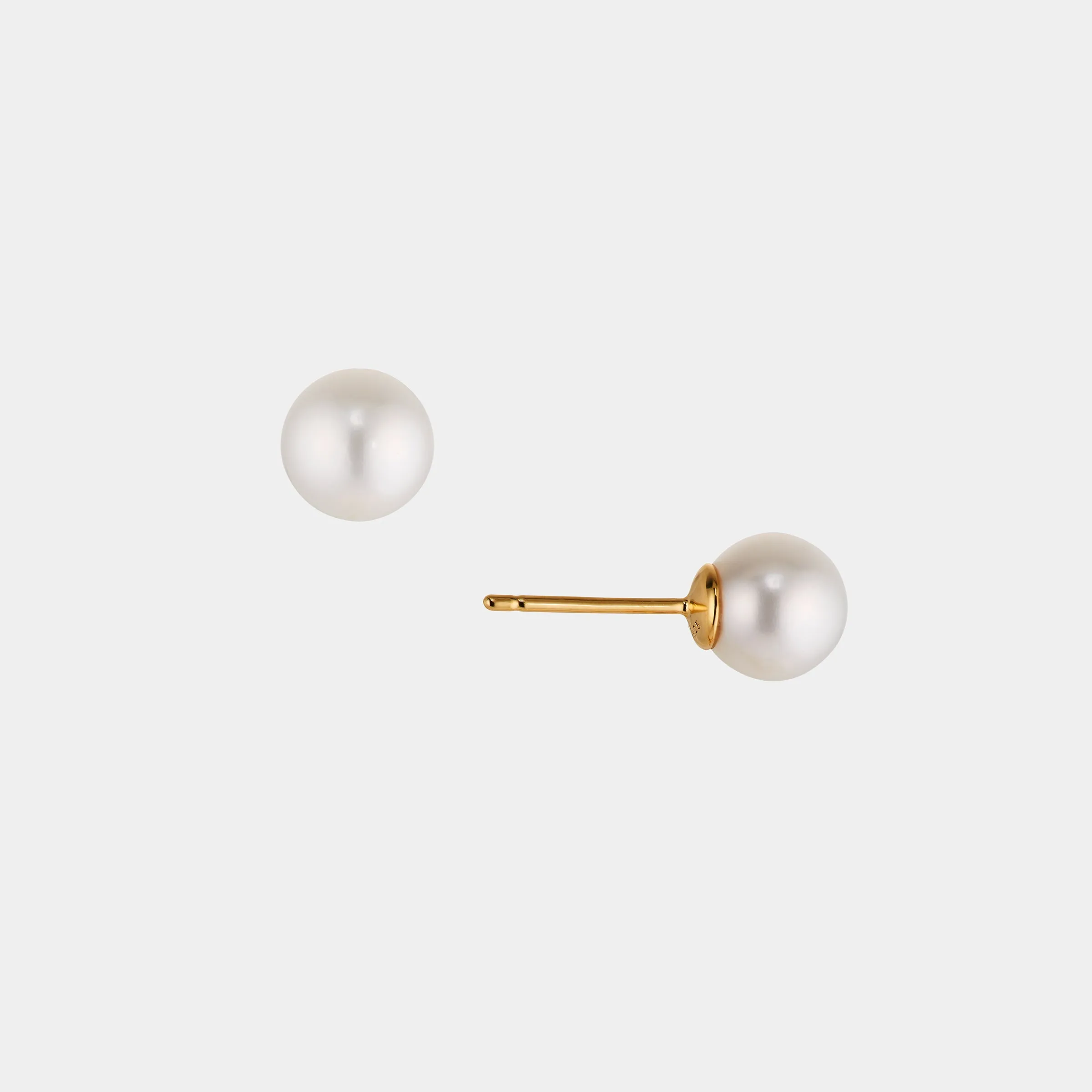 8MM GENUINE FRESHWATER PEARL EARRINGS