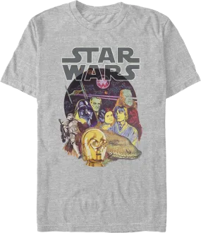 A New Hope Cast Collage Star Wars T-Shirt