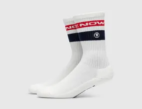 AAPE Stripe Long Rib Socks White / Red