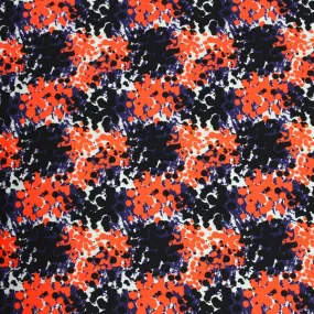 Abstract Spots Printed Spandex Fabric | Blue Moon Fabrics