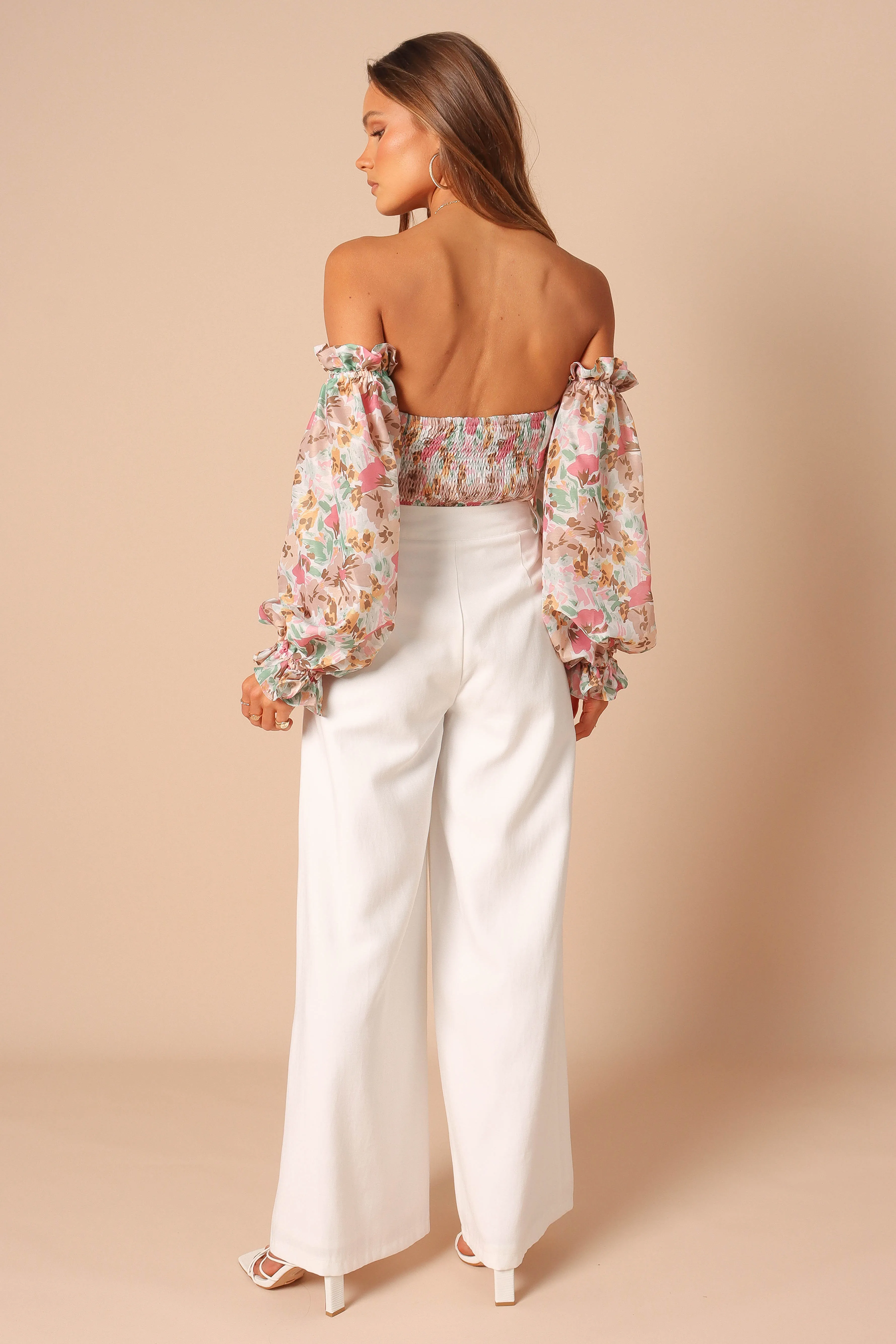 Acantha Bodysuit - Beige Floral