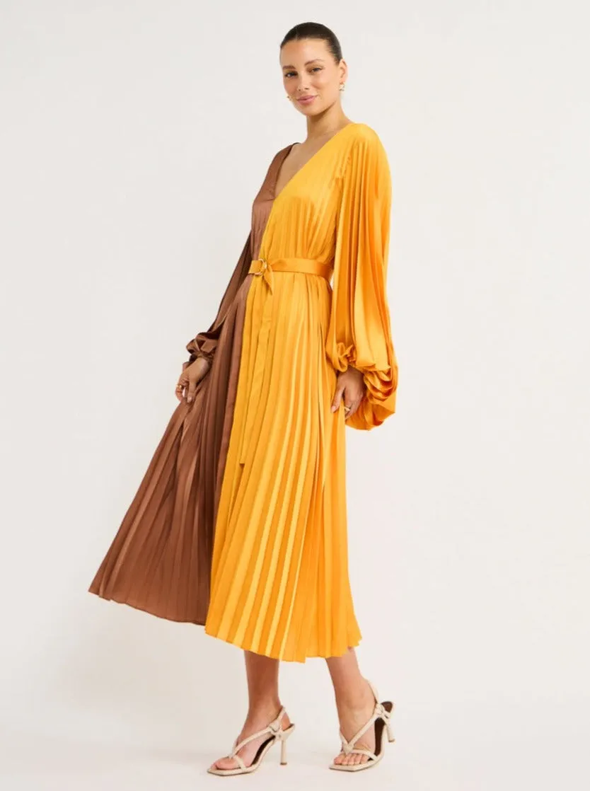 Acler Pearce Dress in Marigold Mix