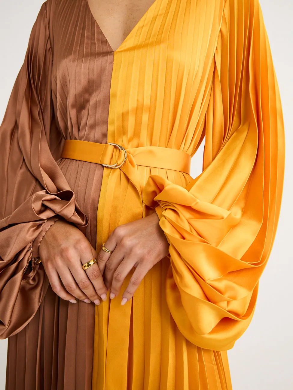 Acler Pearce Dress in Marigold Mix