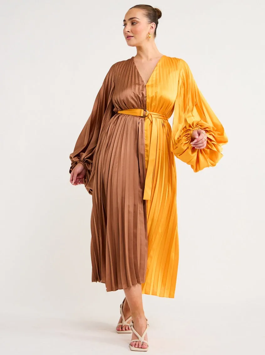 Acler Pearce Dress in Marigold Mix