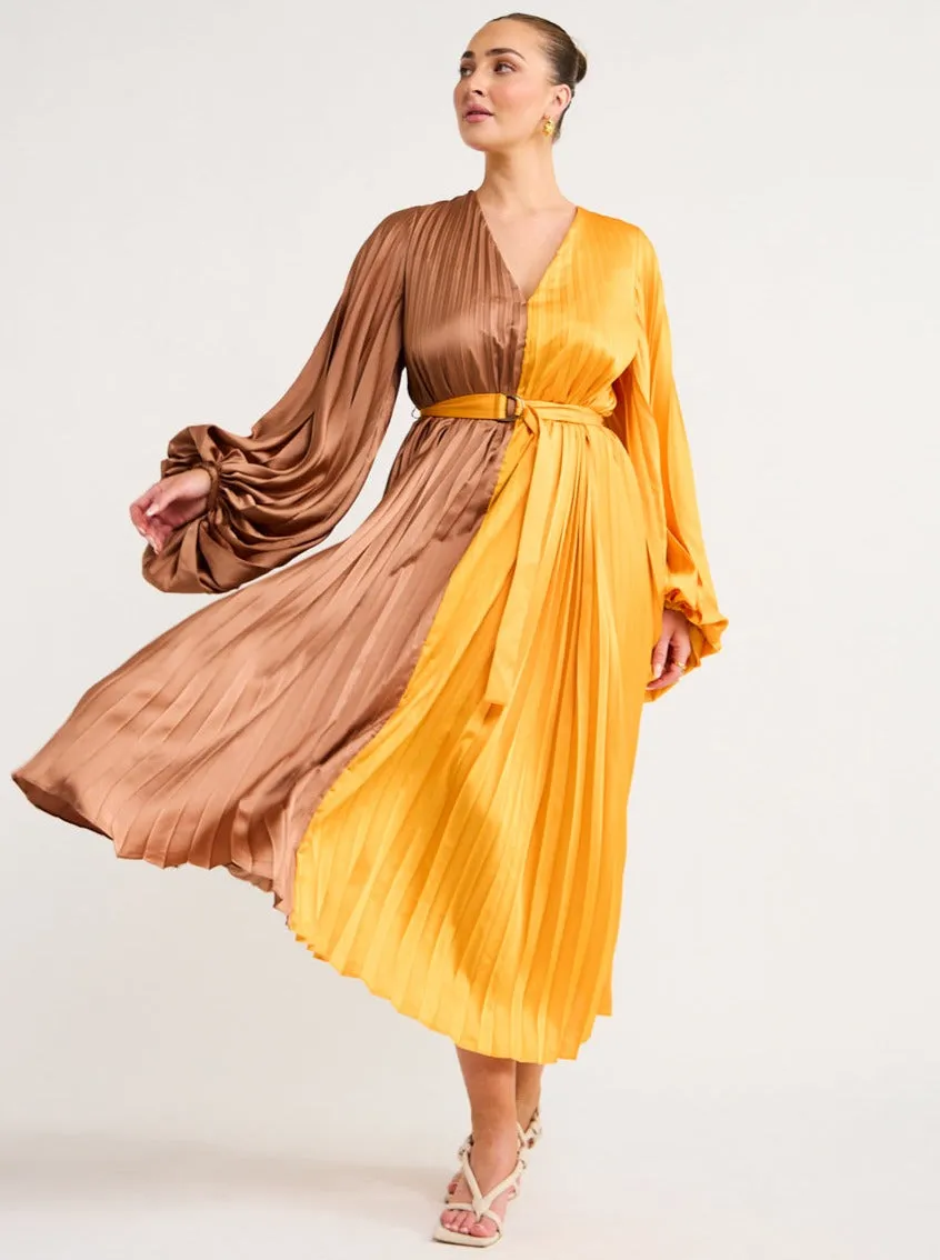 Acler Pearce Dress in Marigold Mix