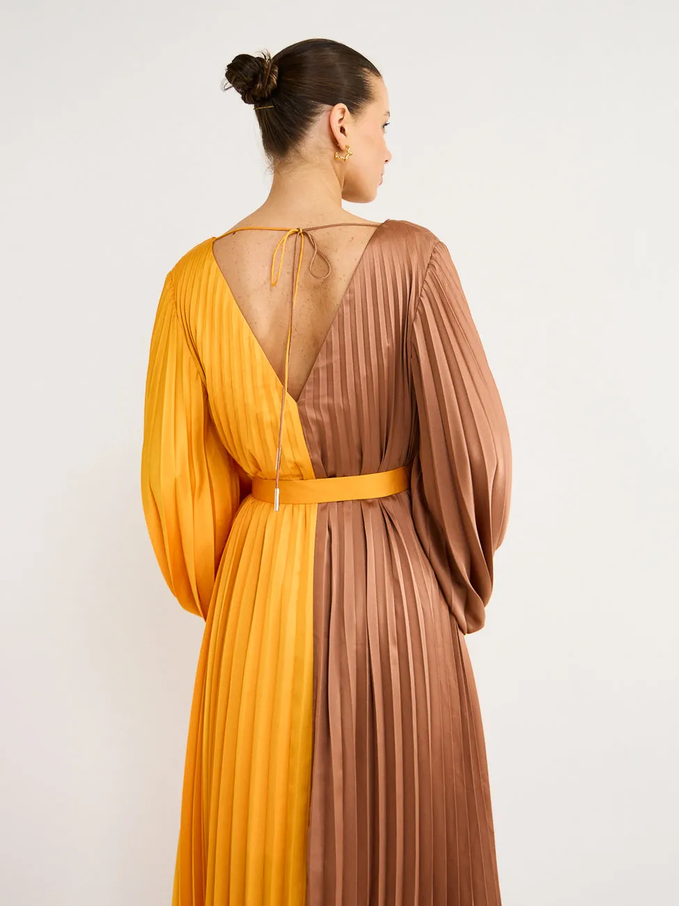 Acler Pearce Dress in Marigold Mix