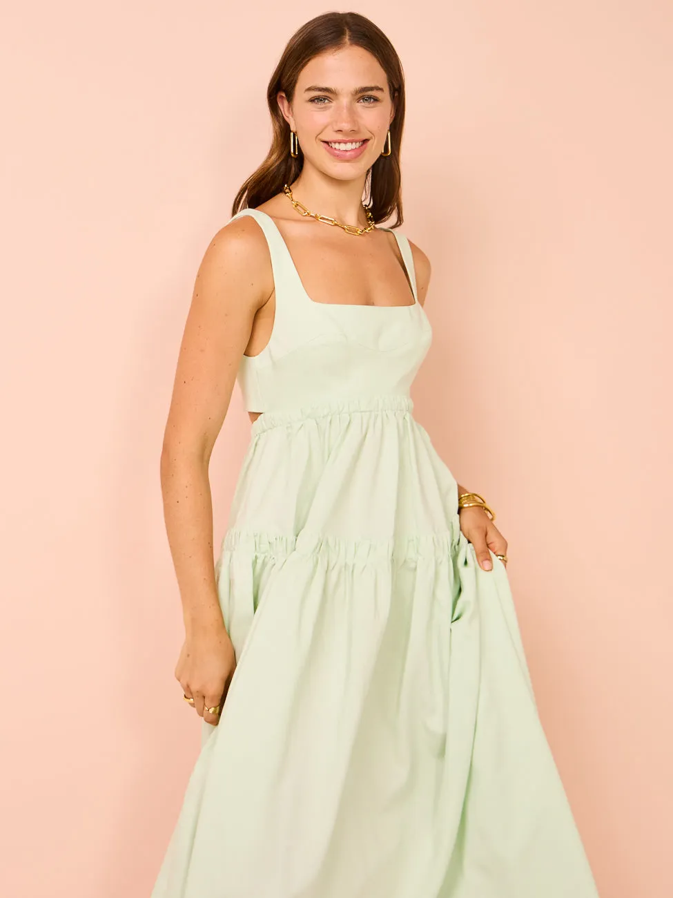 Acler Rangewood Midi Dress in Mint