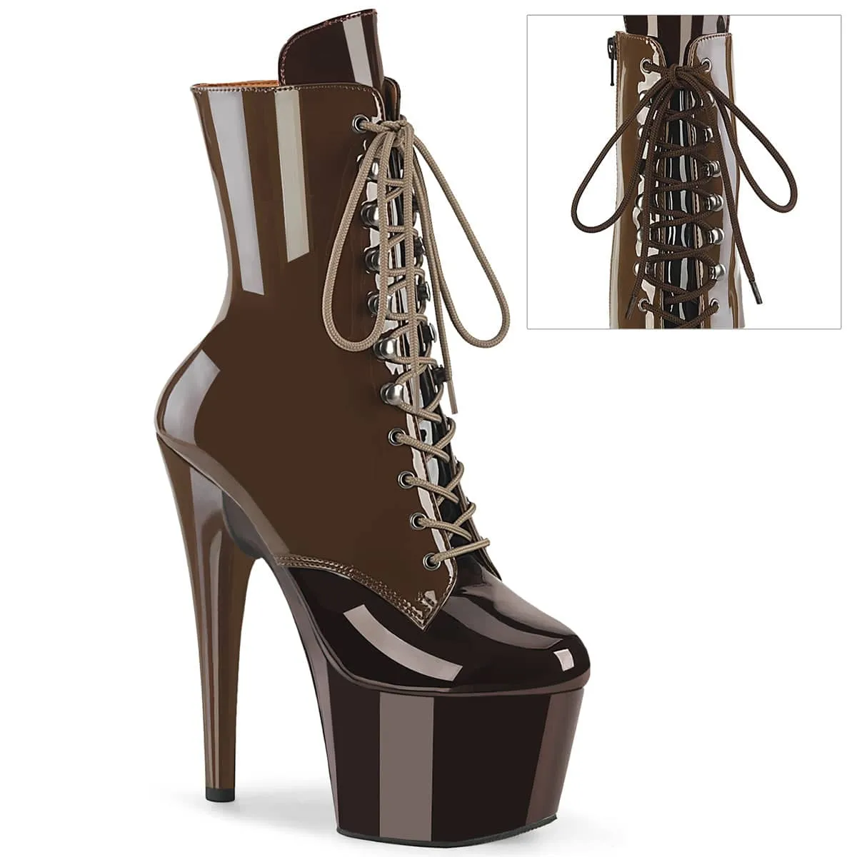 ADORE-1020DC Two Tone Lace-Up Ankle Boot