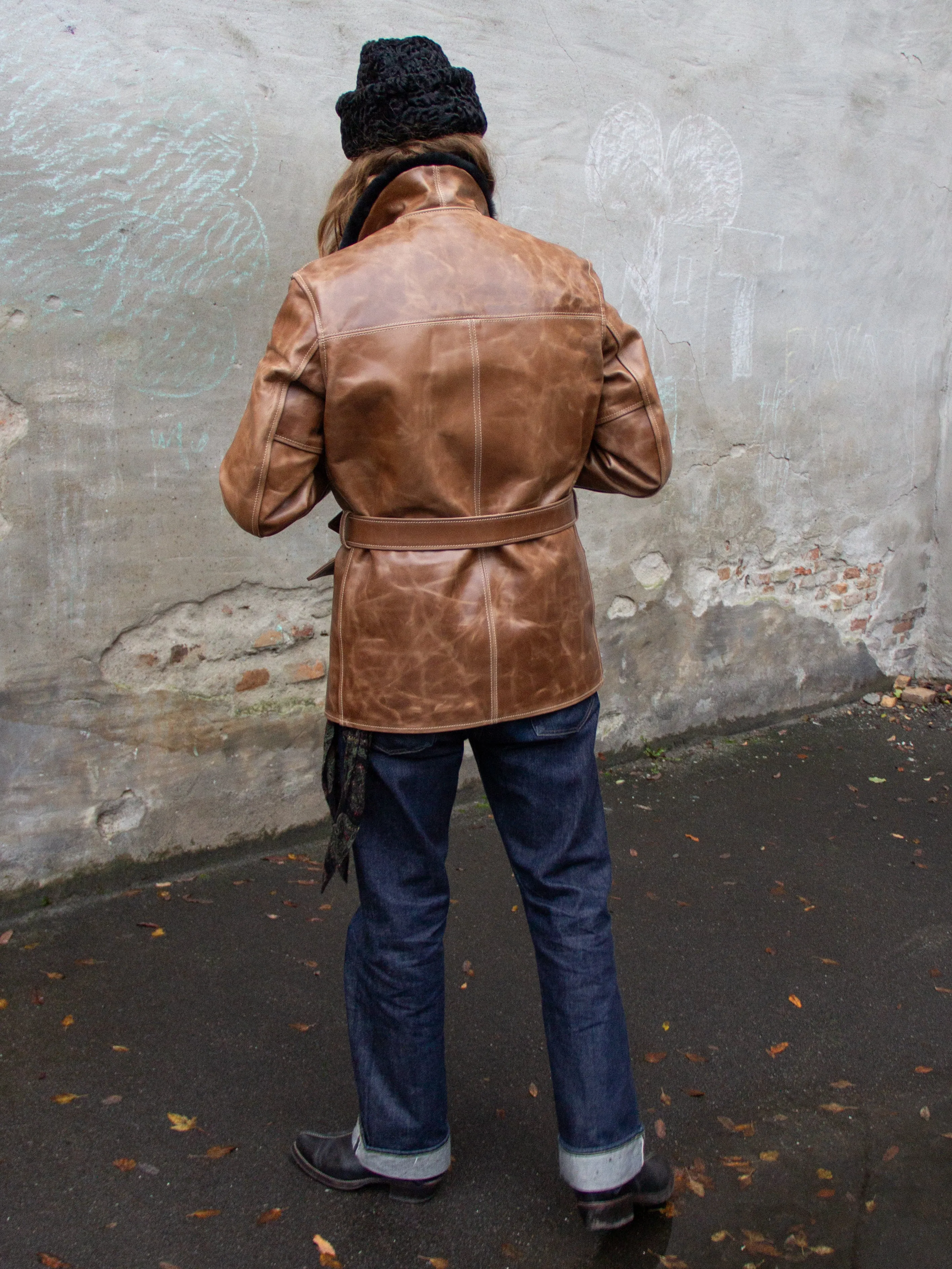 Aero Leather Clothing, Barnstormer, Natural Chromexcel Horsehide (MTO)