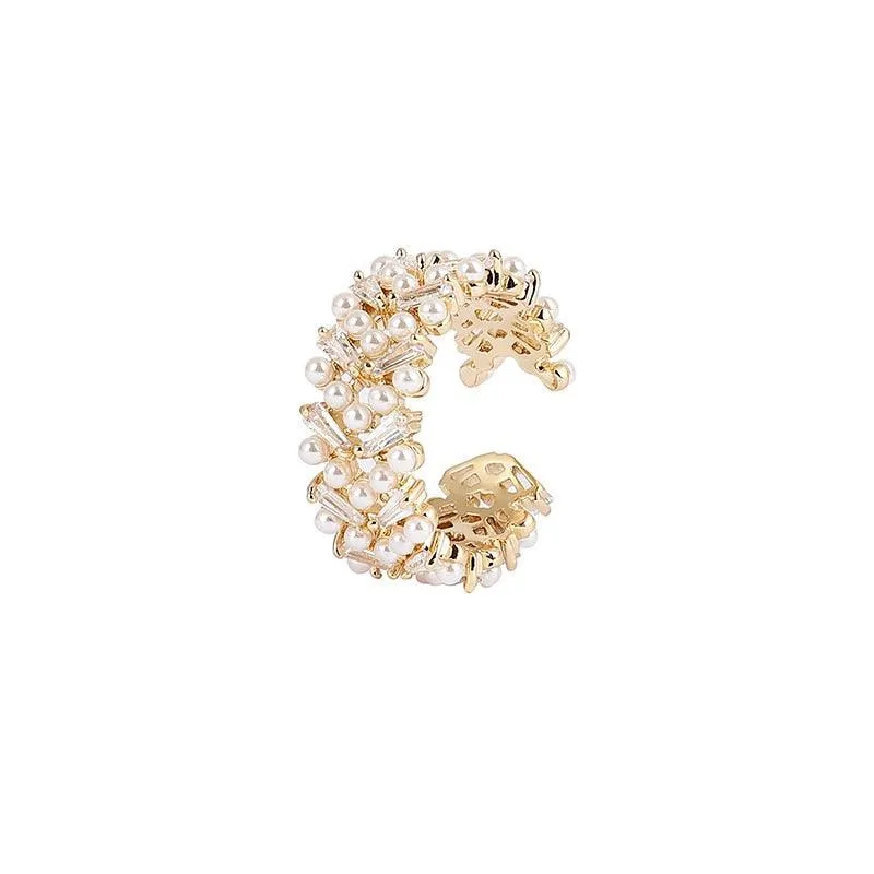 Aitana Pearl & Zircon Ring