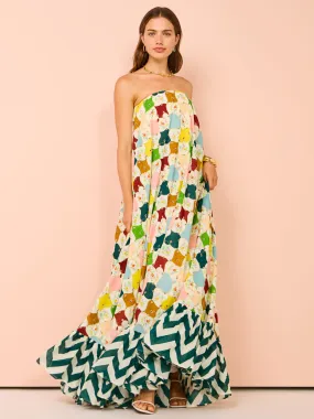 Alemais Evely Strapless Gown in Multi