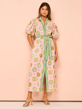 Alemais Porcelain Shirtdress in Pink