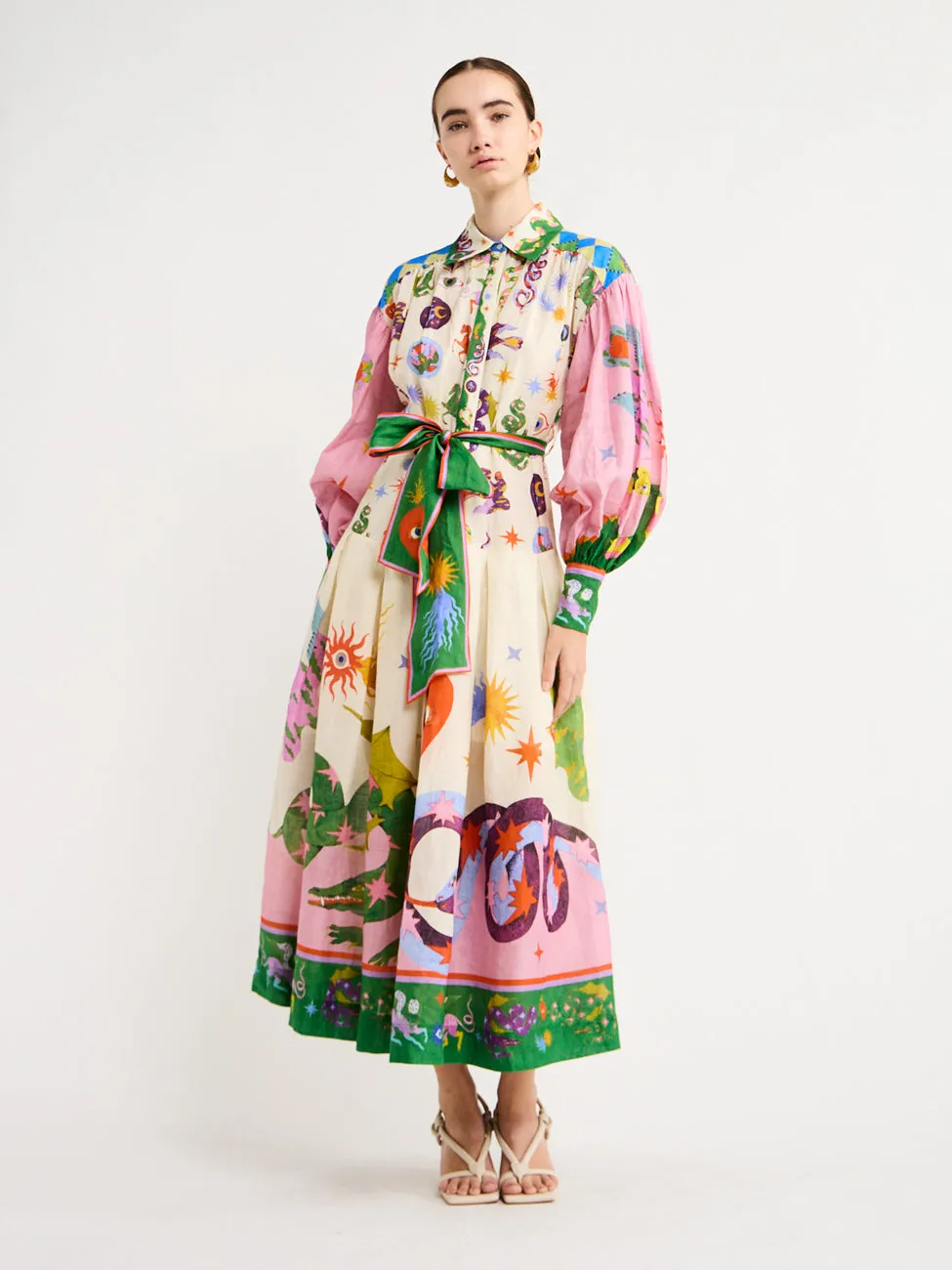 Alemais Seeker Shirtdress in Multi