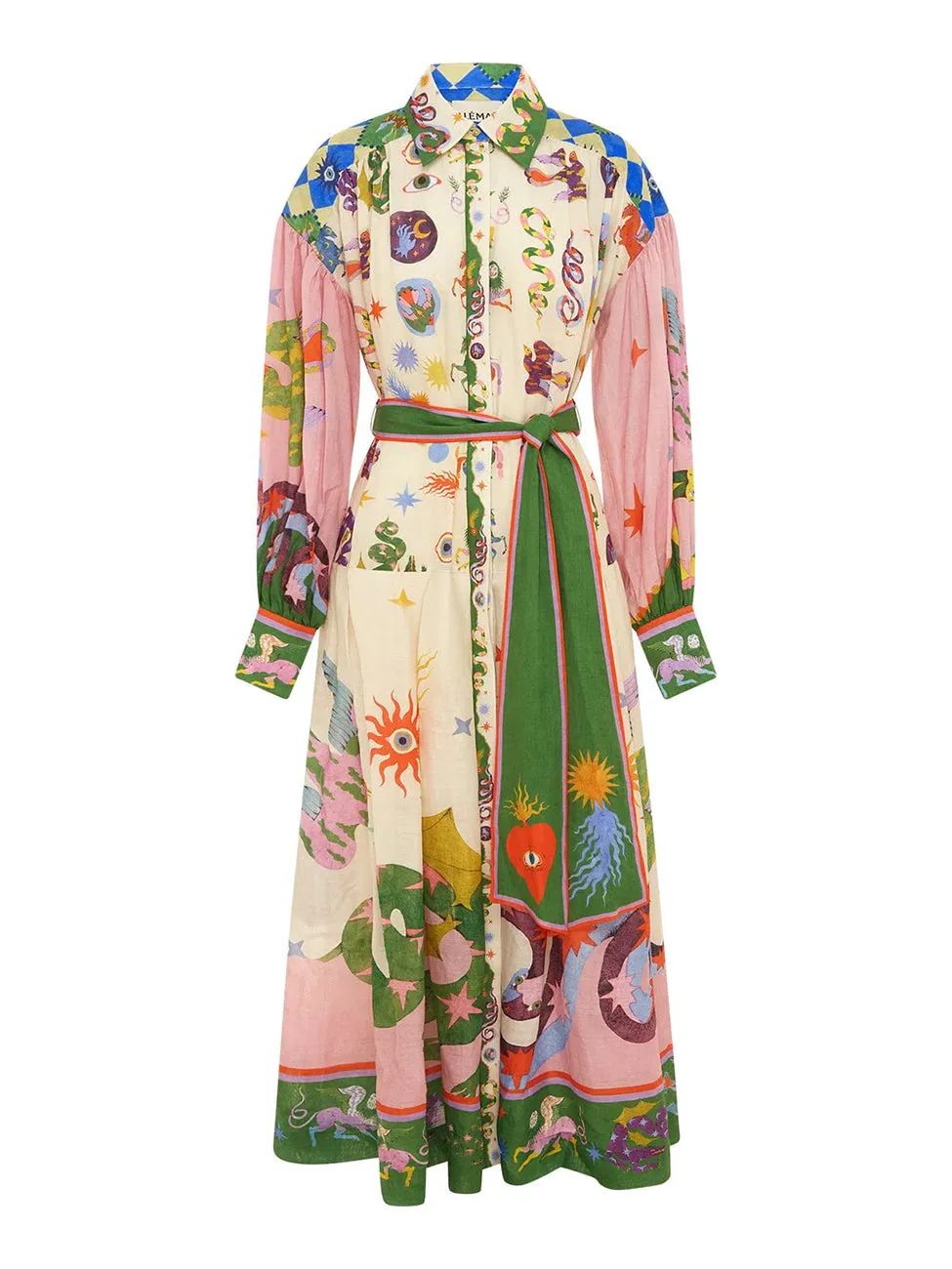 Alemais Seeker Shirtdress in Multi