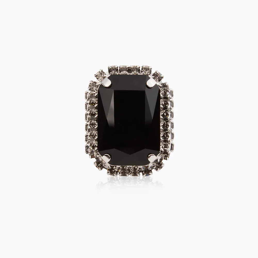 Alexa Ring / Jet / Black Diamonds