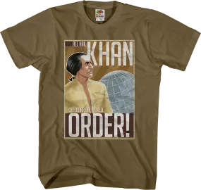 All Hail Kahn Star Trek T-Shirt