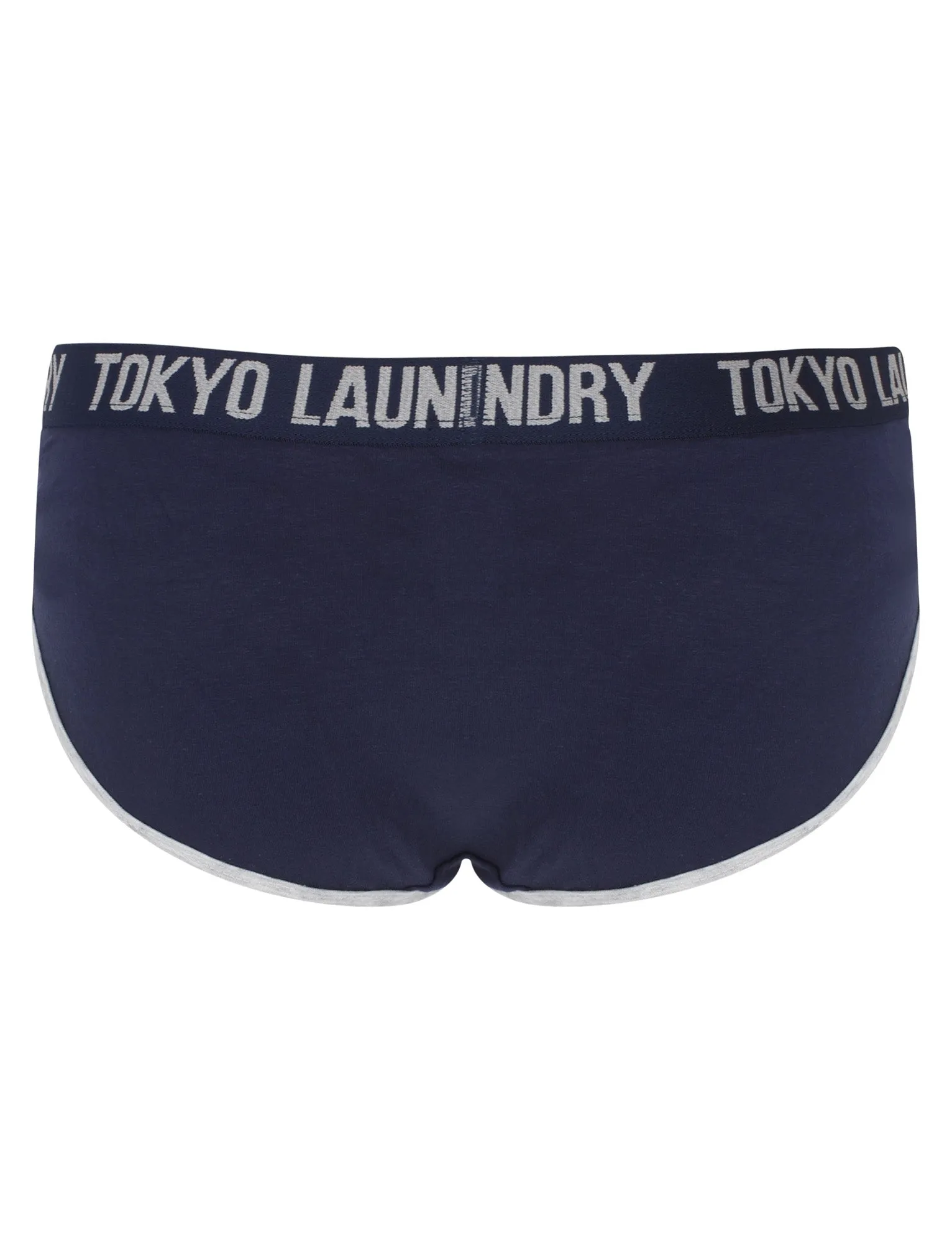 Allie (3 Pack) Assorted Briefs In Tomato Puree / Eclipse Blue / Lake Blue - Tokyo Laundry