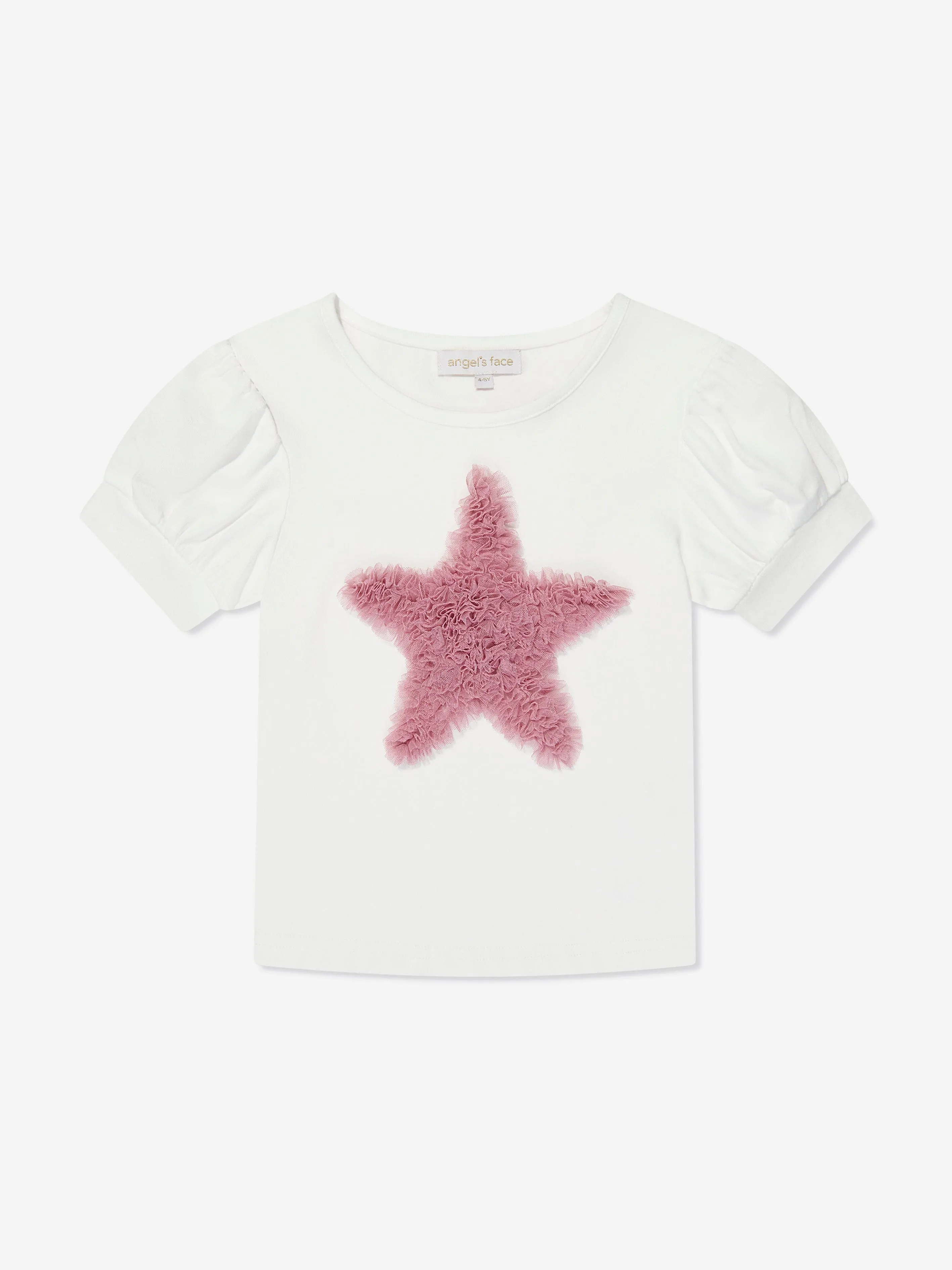 Angels Face Girls Suvannah Star T-Shirt in White