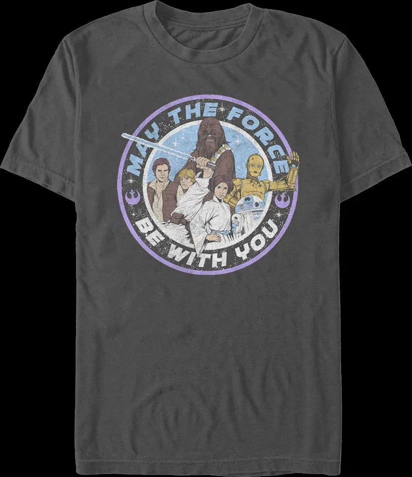 Animated May The Force Be With You Star Wars T-Shirt