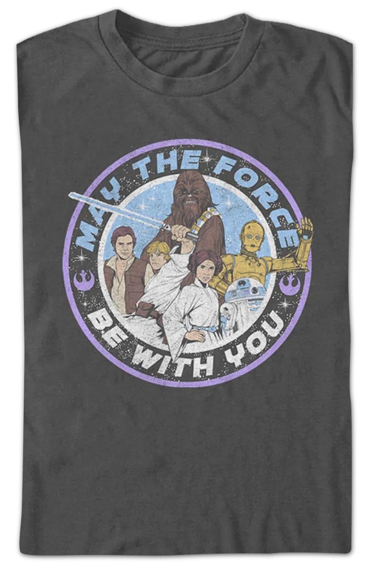 Animated May The Force Be With You Star Wars T-Shirt