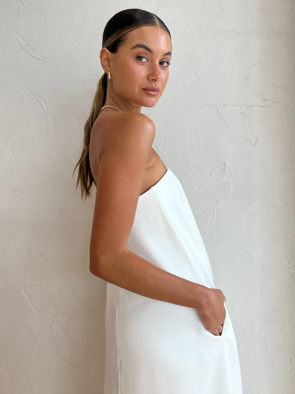 Anna Quan Delfina Dress in Ivory