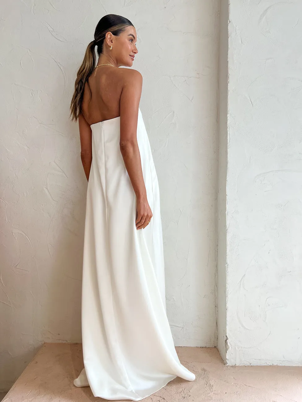 Anna Quan Delfina Dress in Ivory