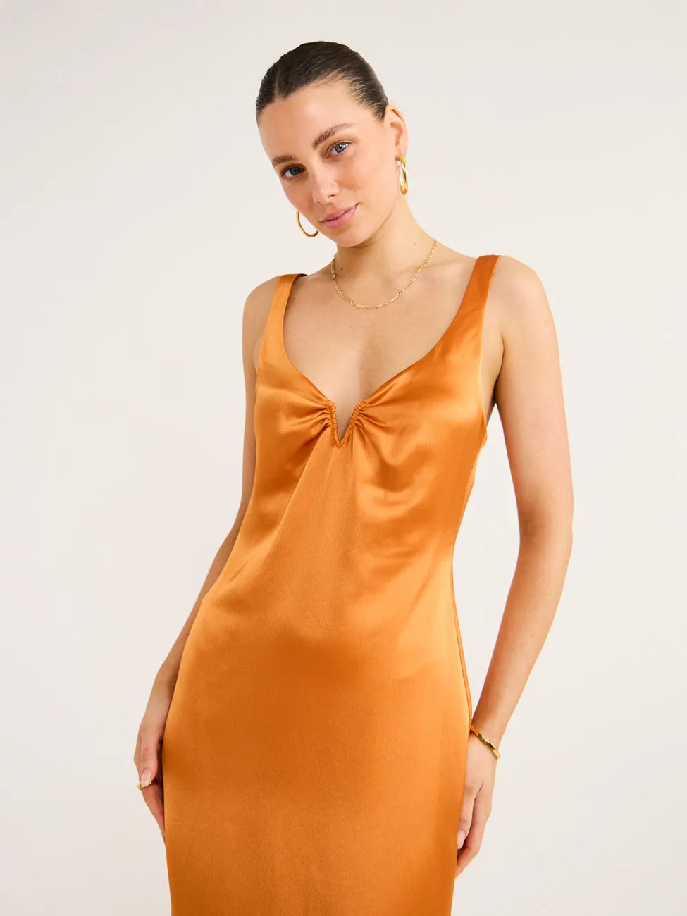 Anna Quan Lillana Dress in Kumquat