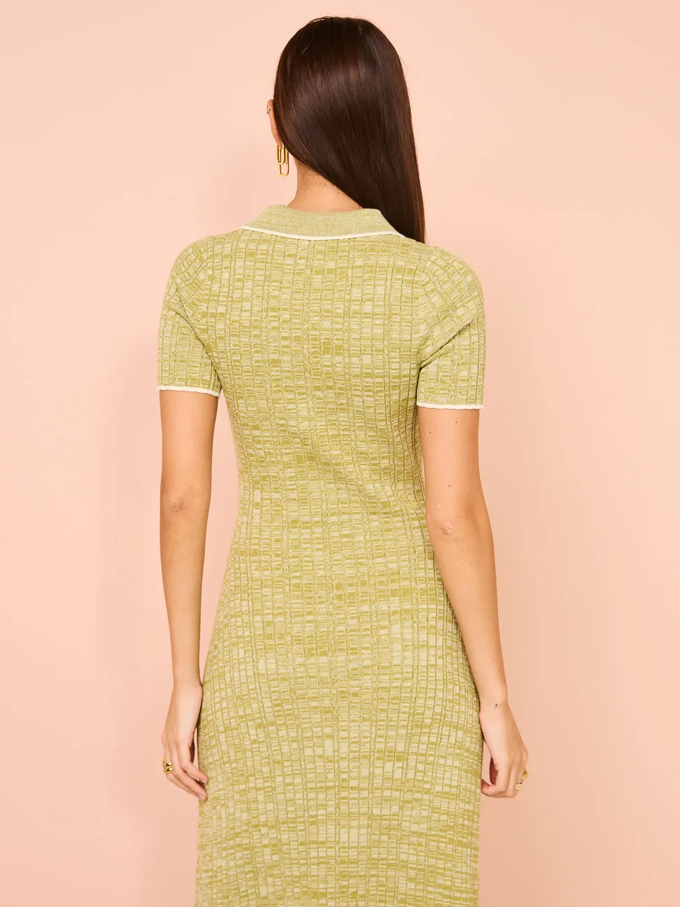 Anna Quan Penelope Dress in Pesto/Silence