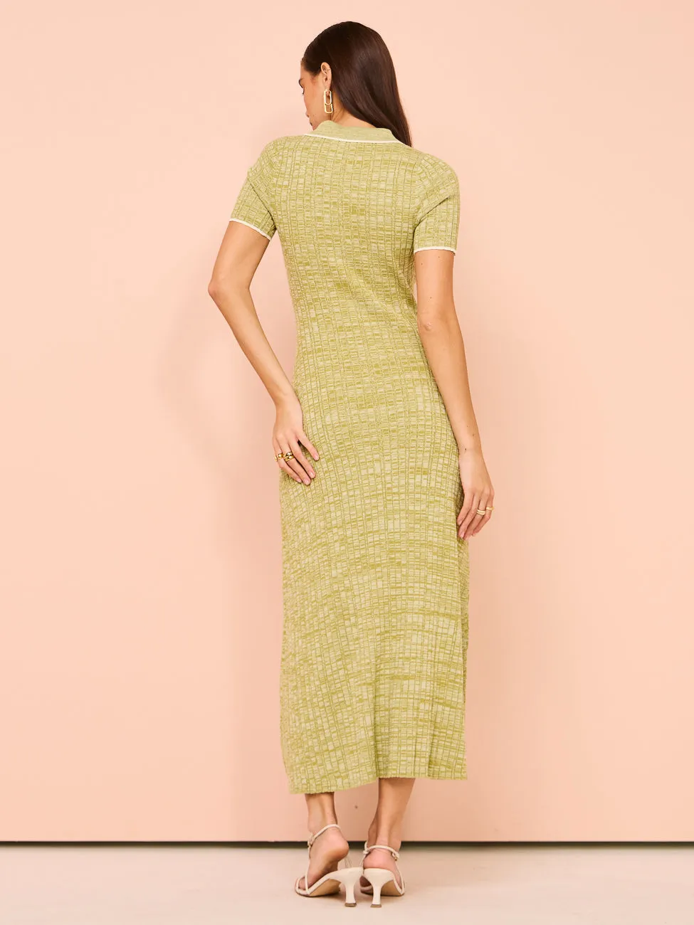 Anna Quan Penelope Dress in Pesto/Silence