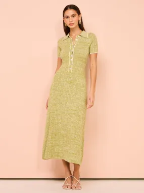 Anna Quan Penelope Dress in Pesto/Silence