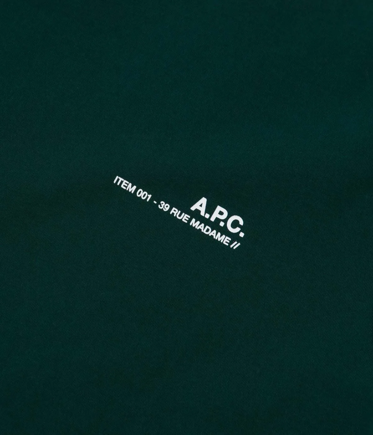 A.P.C. Item T-Shirt - Dark Green