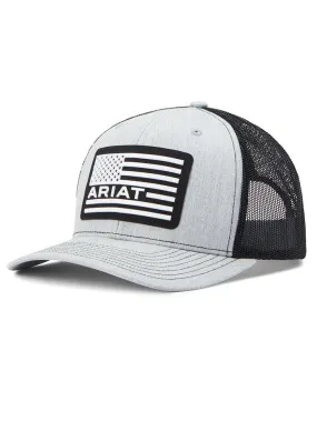 Ariat A300012706 Snapback R112 USA Flag Patch Cap Grey