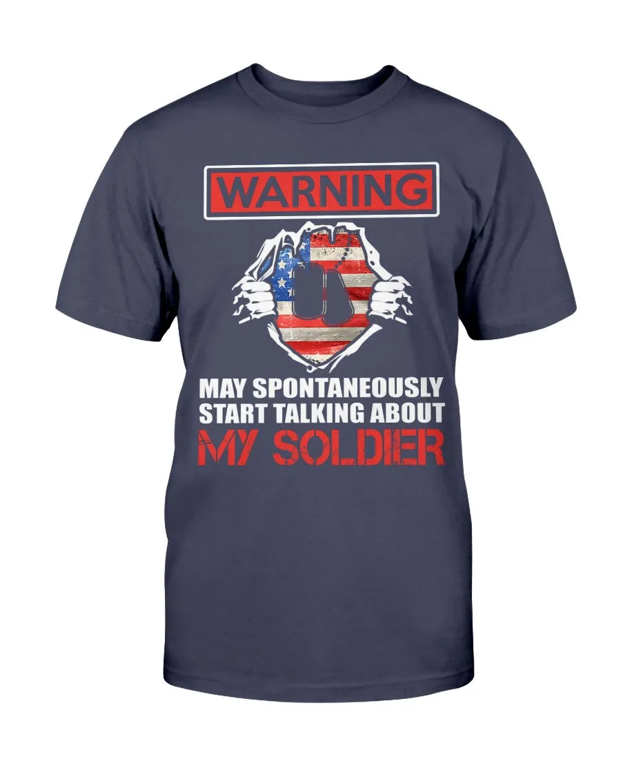 Army Mom Spontaneously T-shirts