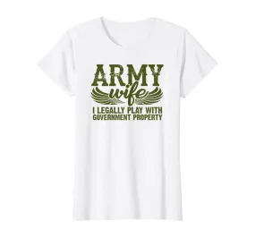 Army Wife Mess With T-shirts