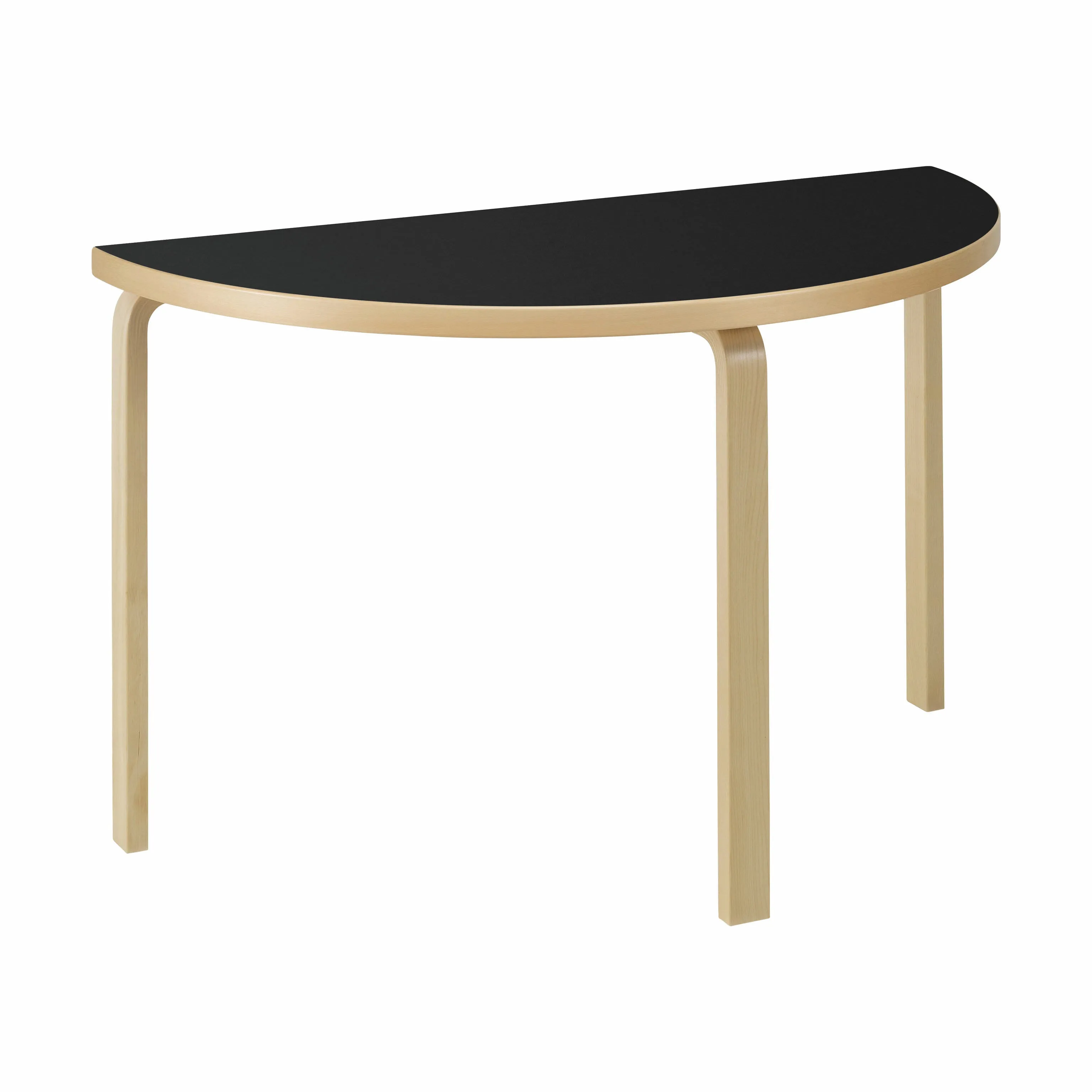 Artek Aalto Half-Round Table 95 - Black