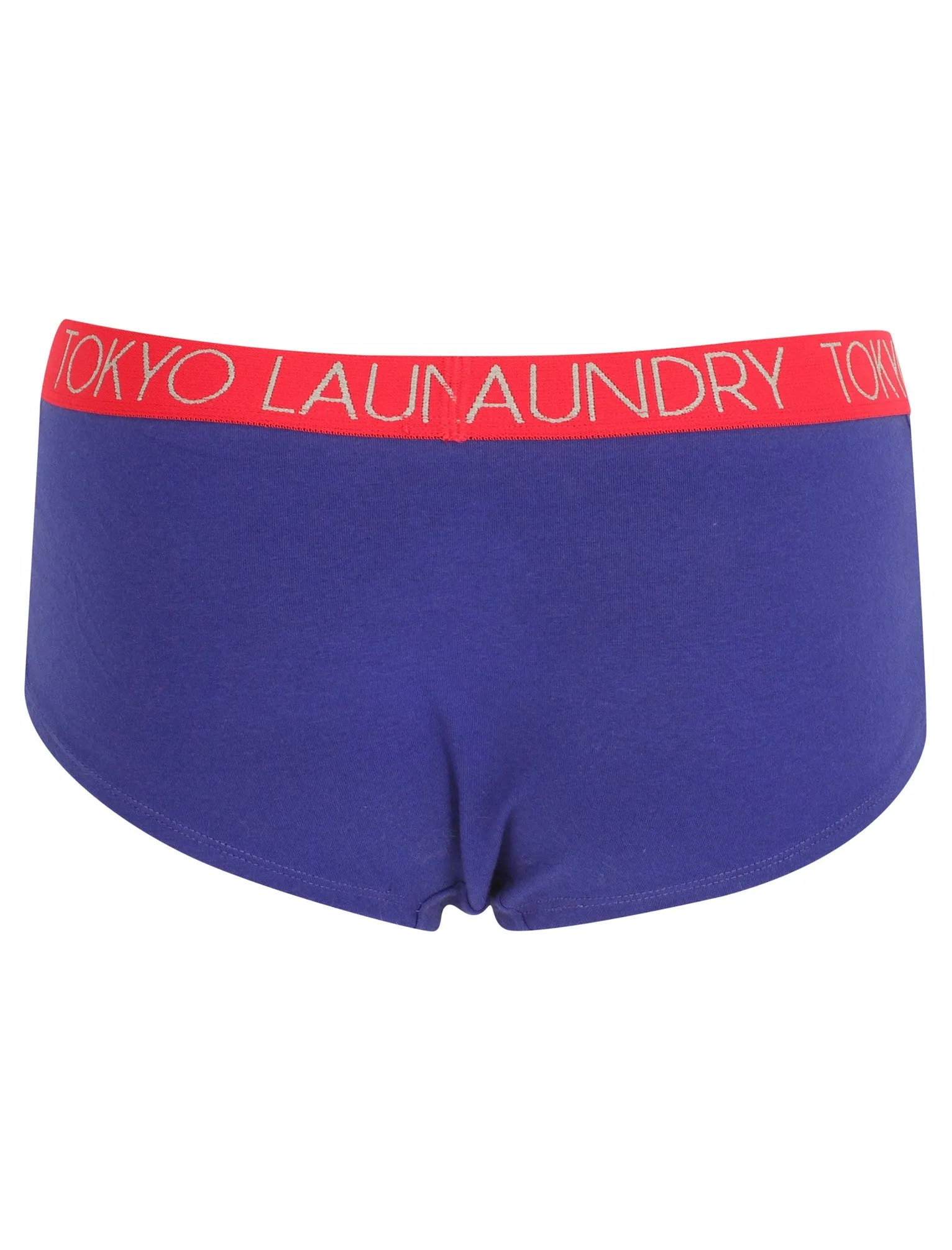 Aubrey (3 Pack) Assorted Briefs In Bright Rose/ Light Grey Marl / Blue - Tokyo Laundry