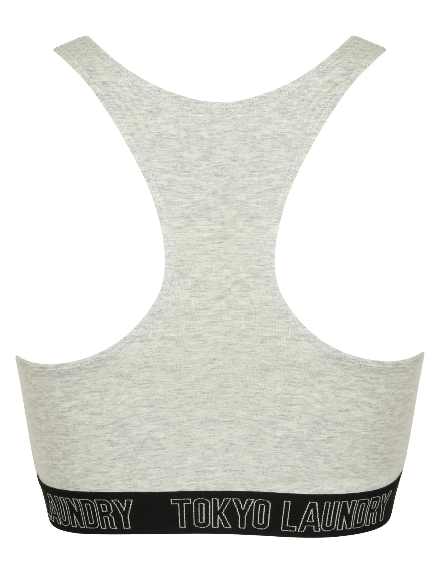 Ava Sports Bra and Briefs Set in Light Grey Marl - Tokyo Laundry