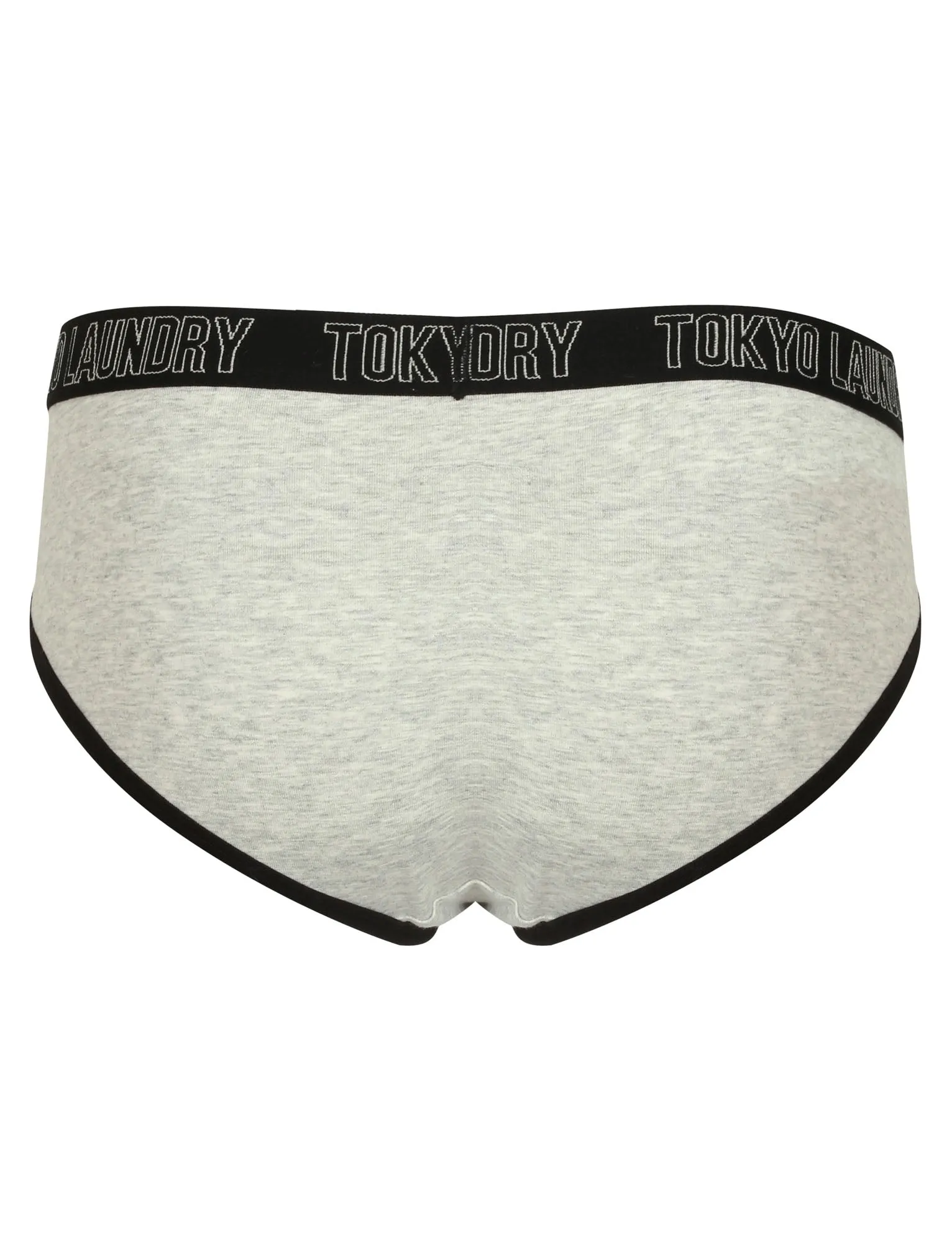 Ava Sports Bra and Briefs Set in Light Grey Marl - Tokyo Laundry