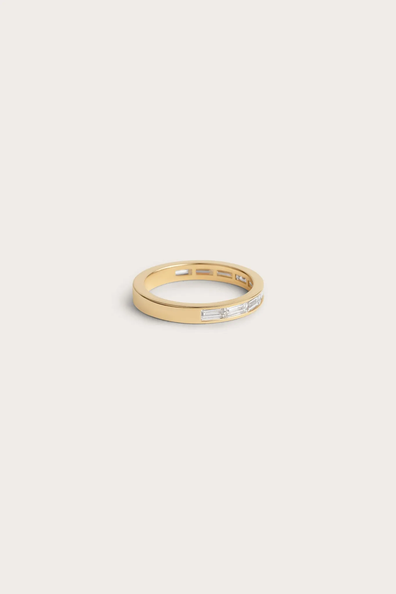 Baguette Half Eternity Ring