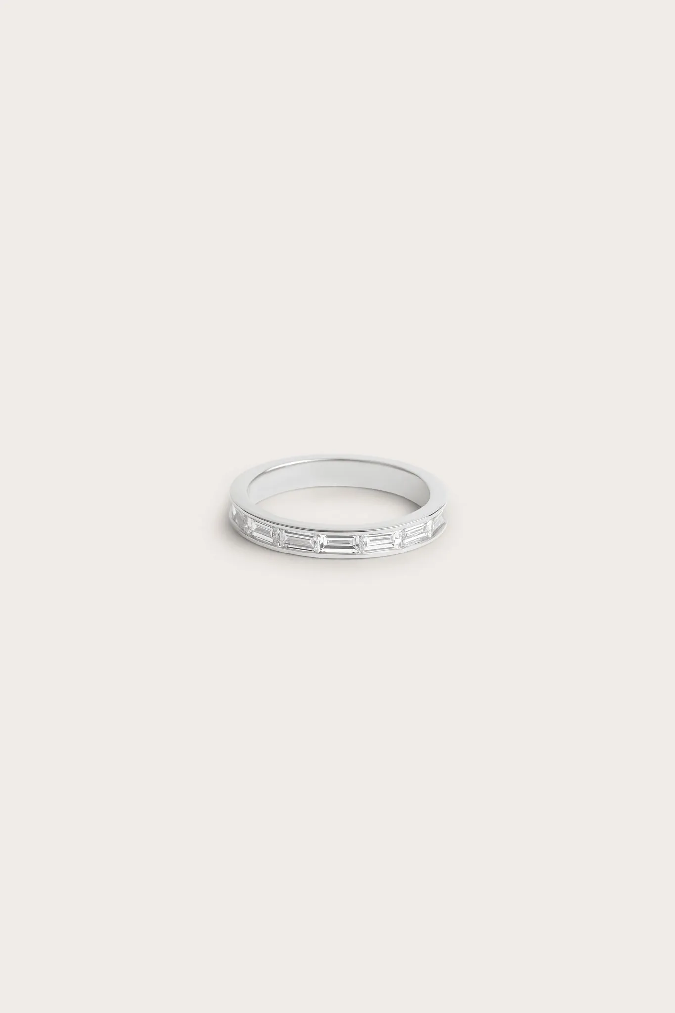 Baguette Half Eternity Ring